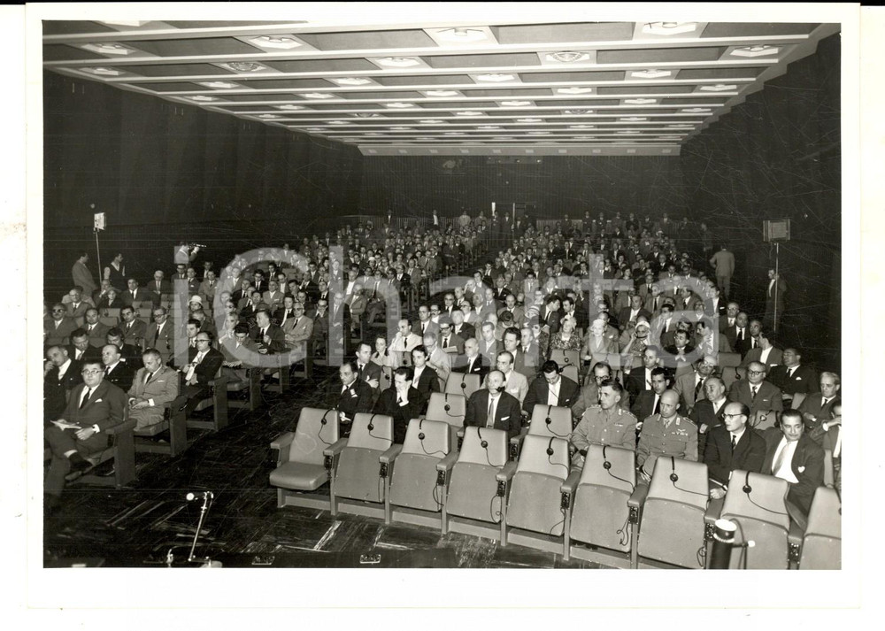 Fotografia d epoca originale 1959 TORINO Festival Internazionale del Film Industriale  Una sala Foto 18x14 1
