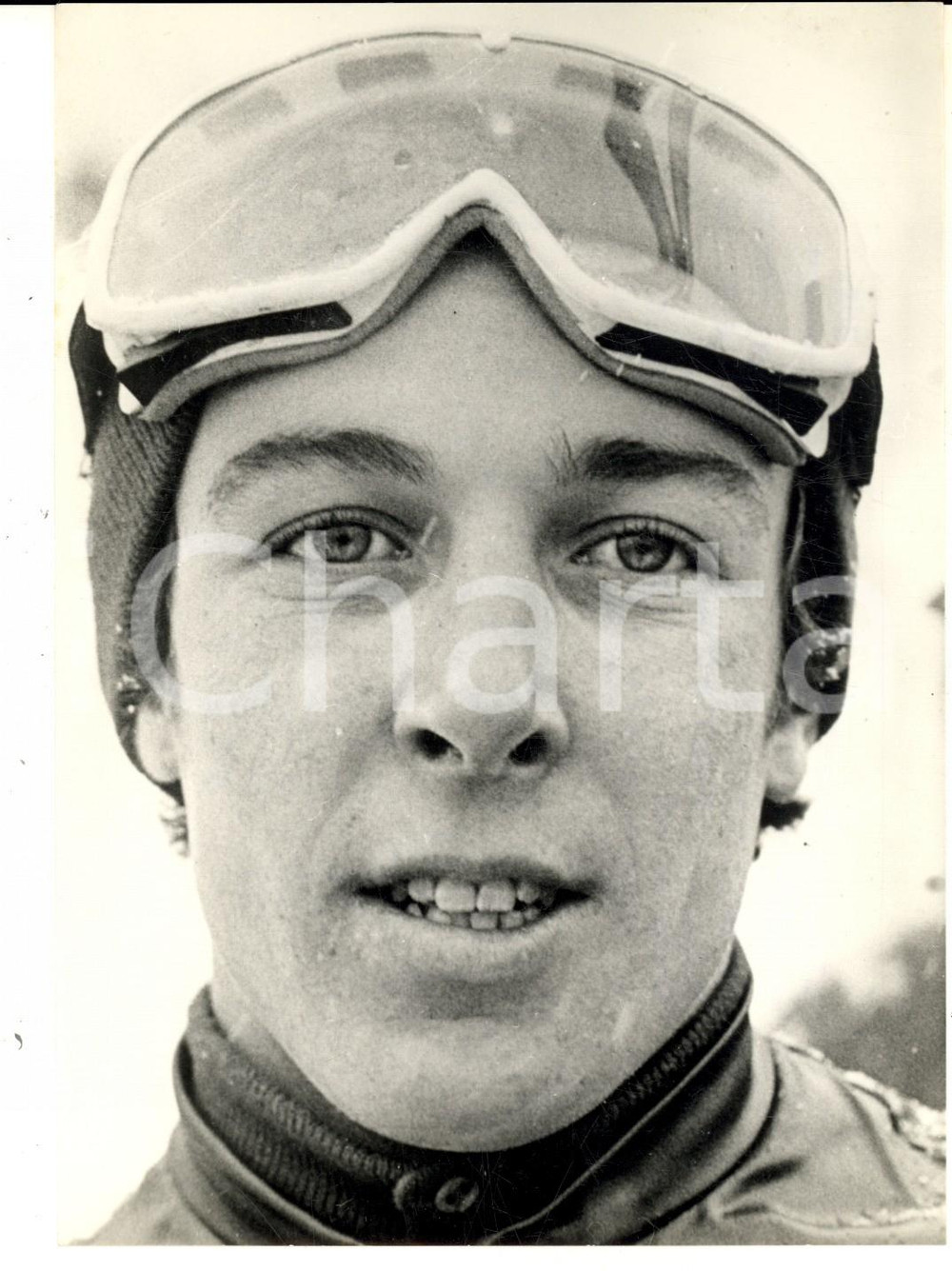 Fotografia d epoca originale 1970 ORTISEI MONDIALI DI SCI Ritratto di Gustav THOENI Foto 13x18 cm 1