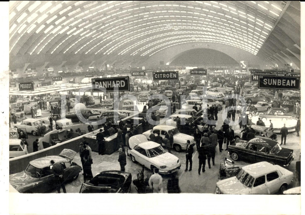 Fotografia d epoca originale 1963 TORINO ESPOSIZIONI Salone dell  Automobile  Veduta generale Foto 18x14 1