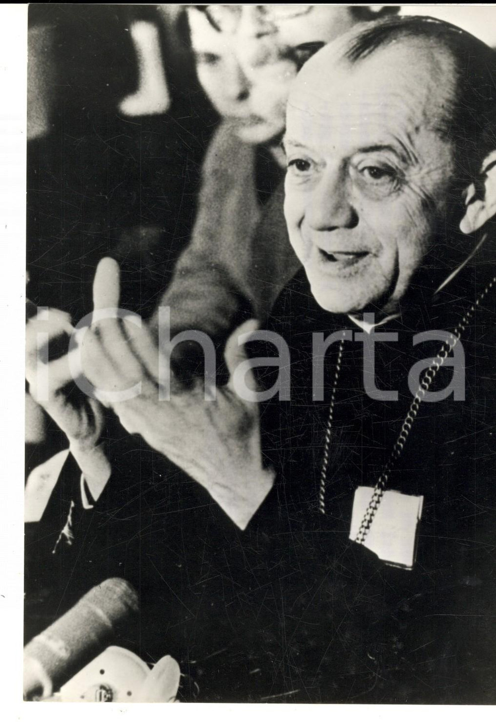 Fotografia d epoca originale 1970 RECIFE BRASILE Mons. Helder PESSOA CAMARA candidato al Nobel per la Pace 1