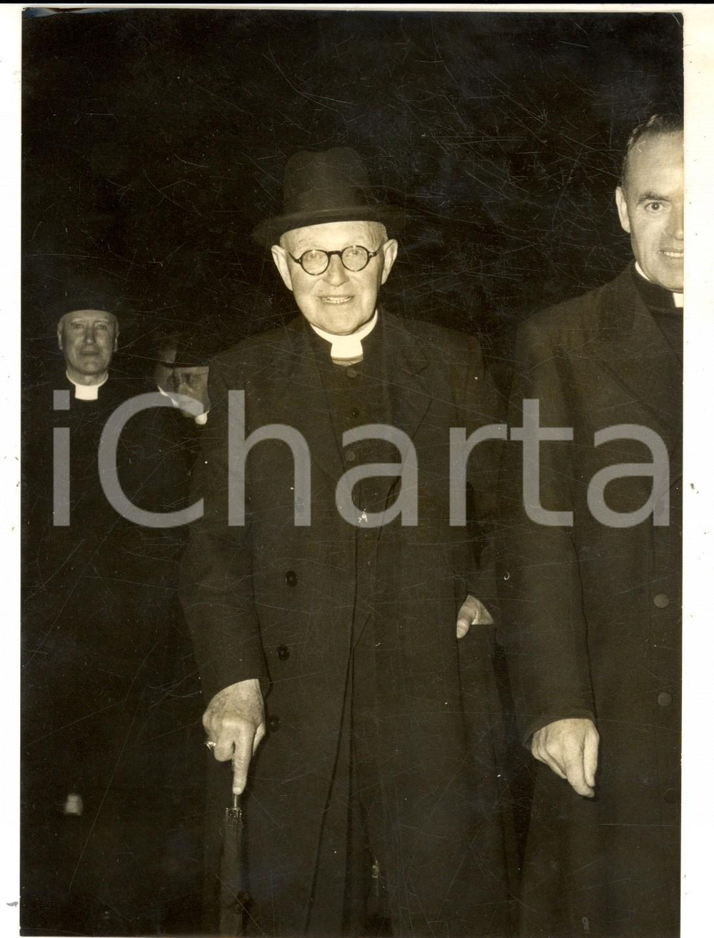 Fotografia d epoca originale 1957 ROMA Cardinale John Francis D ALTON al centenario morte Luke WADDING Foto 1