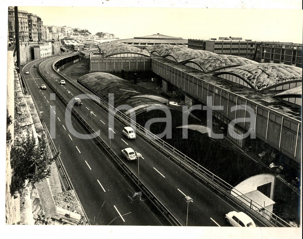 Fotografia d epoca originale 1965 ca GENOVA Veduta della nuova sopraelevata Foto ARTISTICA 24x18 cm 1