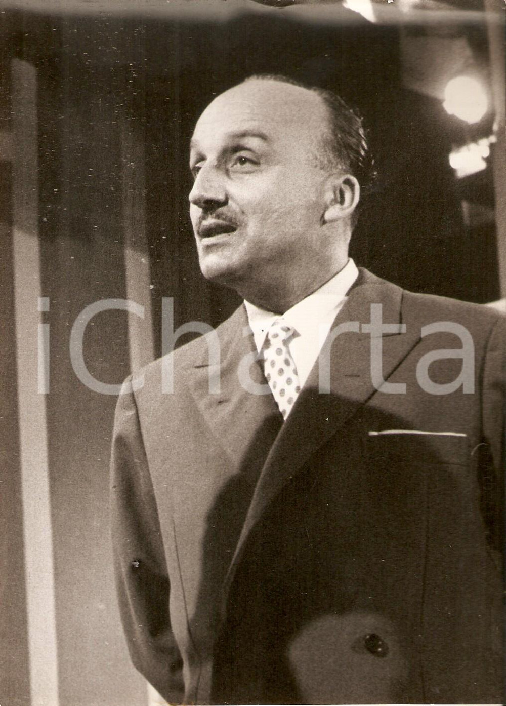 Fotografia d epoca originale 1957 LASCIA O RADDOPPIA Commissario Camillo BOFFITO Concorrente Foto 13x18 cm 1