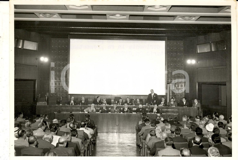 Fotografia d epoca originale 1959 TORINO Festival del Film Industriale  Il tavolo della presidenza Foto 1