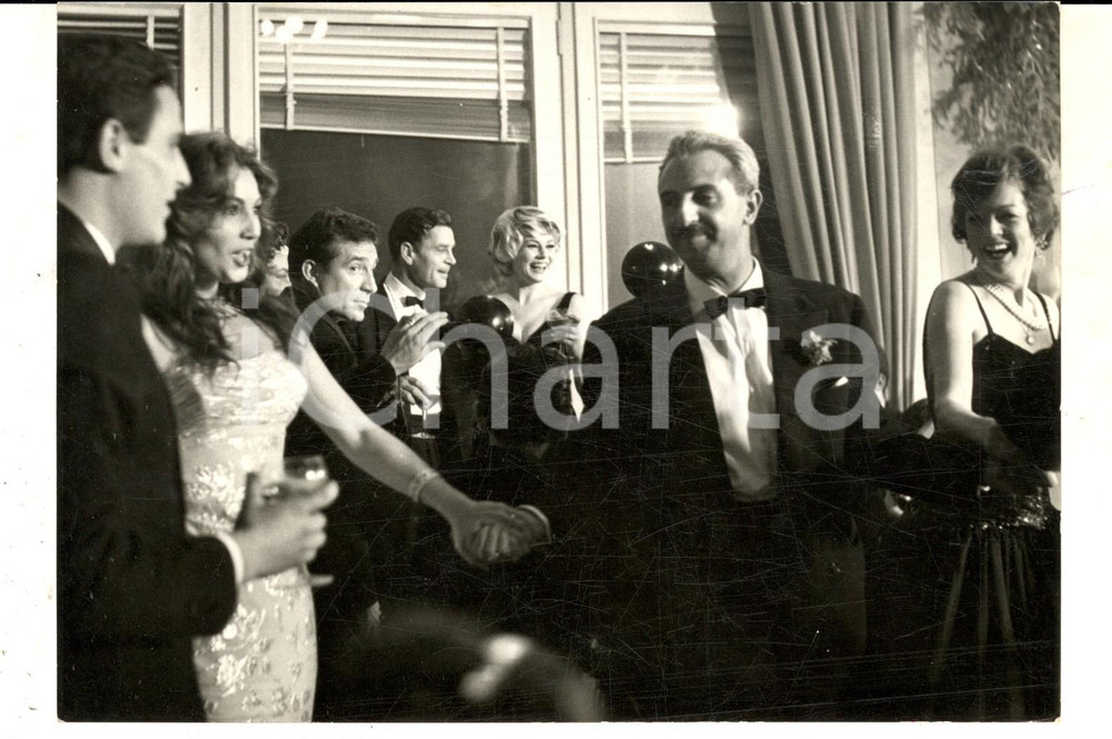 Fotografia d epoca originale 1958 SAINT VINCENT Gala Capodanno Anita EKBERG Anthony STEEL Rosanna SCHIAFFINO 1