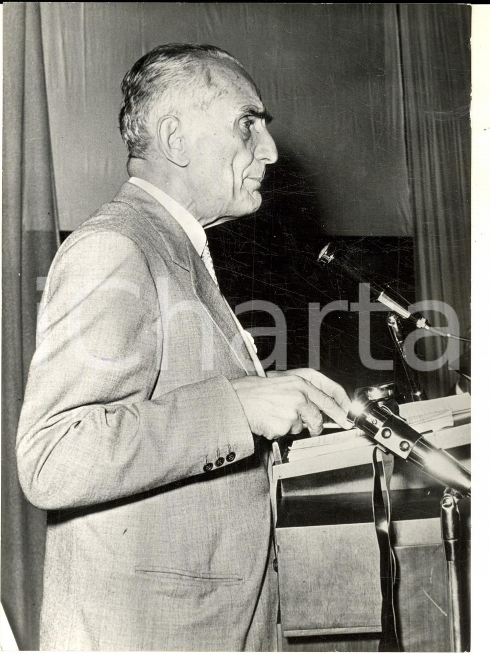 Fotografia d epoca originale 1963 ROMA Prof. Achille Mario DOGLIOTTI al XX Congresso di Chirurgia Foto 13x18 1