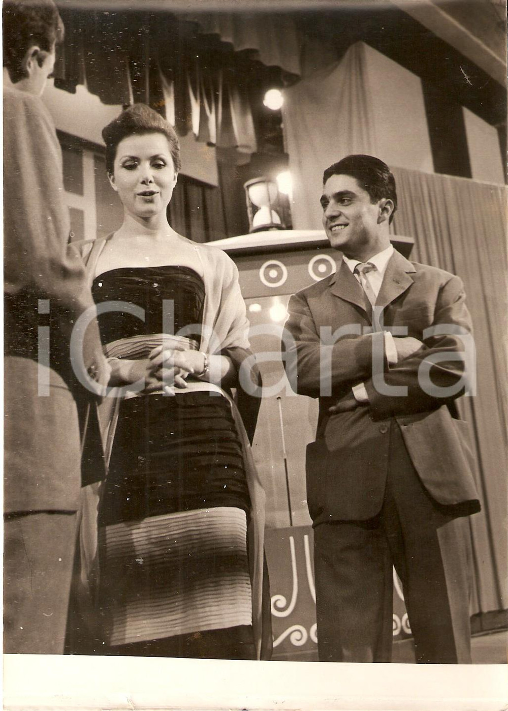 Fotografia d epoca originale 1956 LASCIA O RADDOPPIA Concorrente G. POLITTI RitrattoFoto 13x18 cm 1