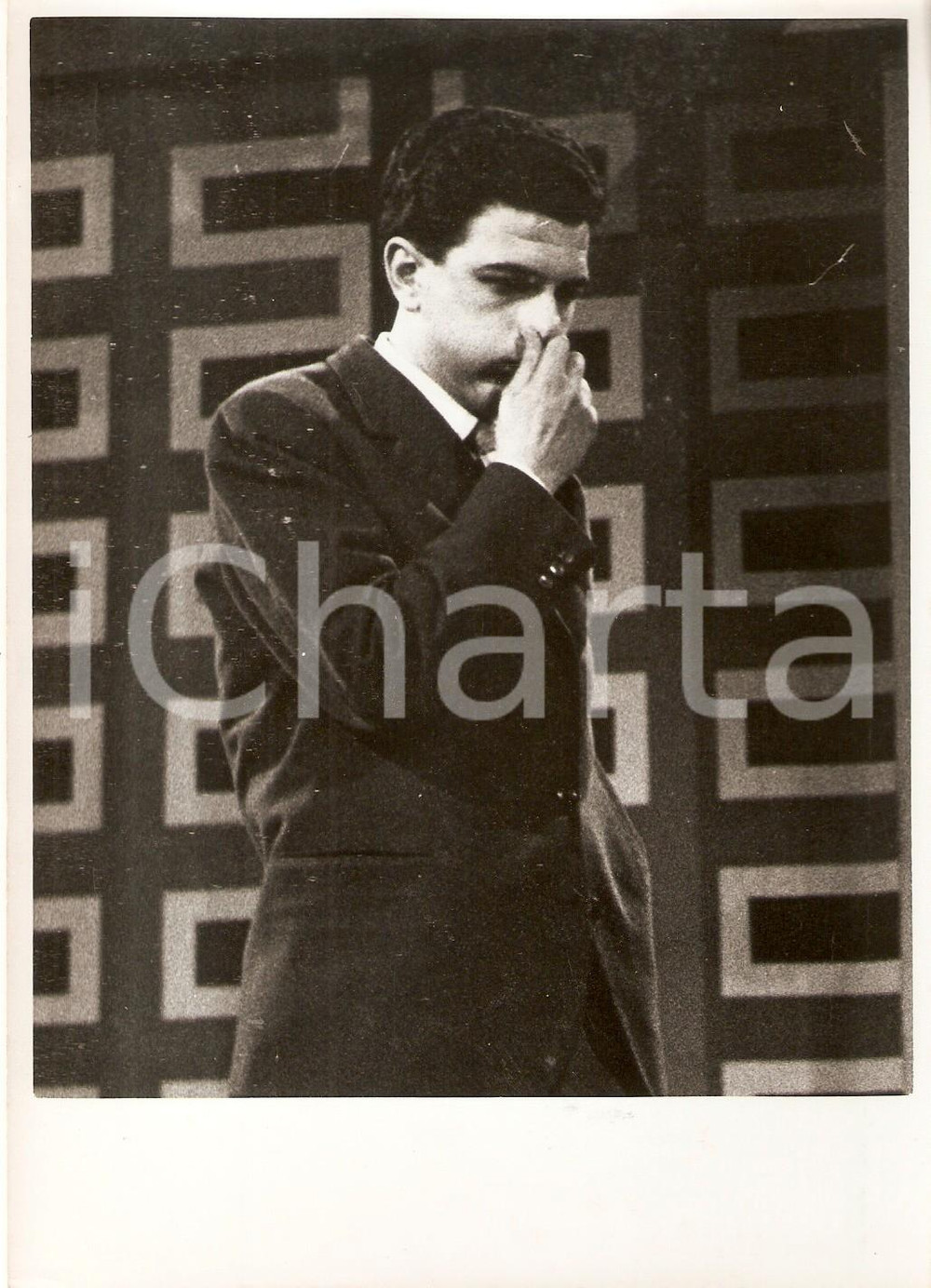 Fotografia d epoca originale 1956 LASCIA O RADDOPPIA Concorrente BUSINI Ritratto Foto 13x18 cm 1