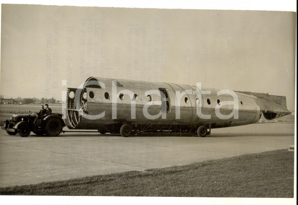 Fotografia d epoca originale 1955 BRISTOL AEROPLANE COMPANY Assembly of a BRISTOL BRITANNIA Photo 20x15 1