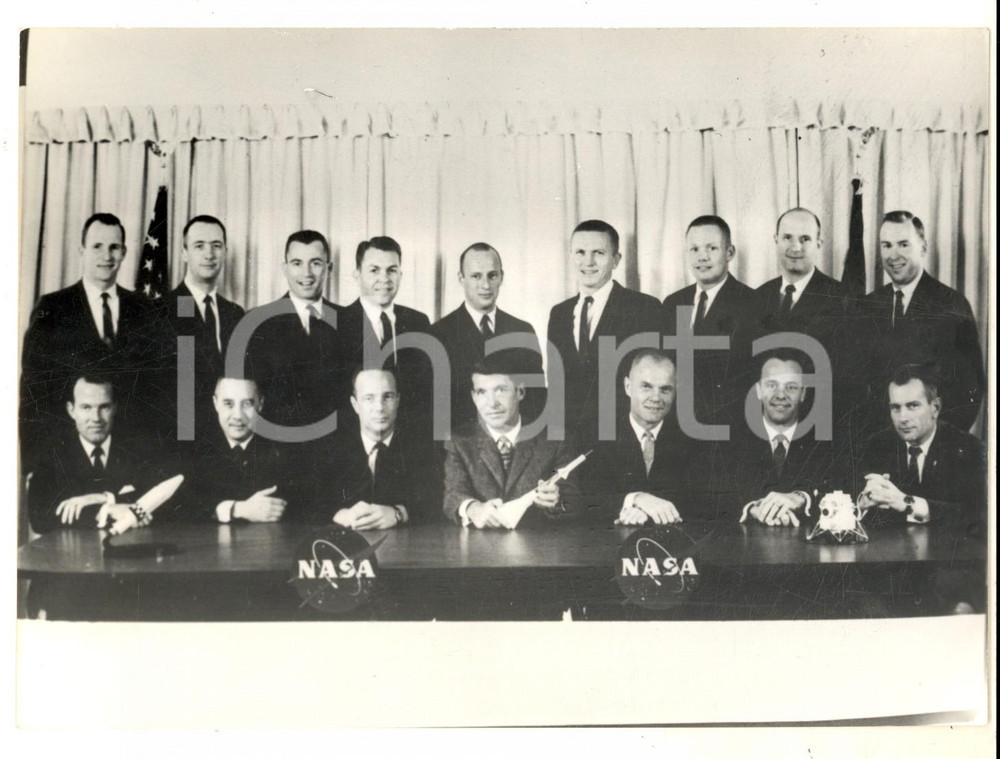 Fotografia d epoca originale 1963 WASHINGTON La NASA presenta i candidati per voli GEMINI e APOLLO Foto 1