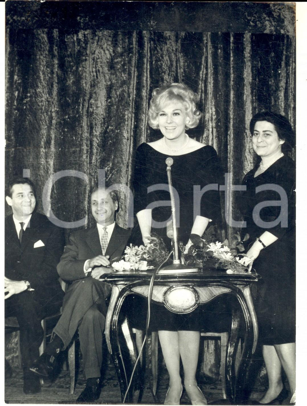 1962 MOSCA Casa del Cinema - Kim NOVAK durante un discorso *Foto 13x18 cm