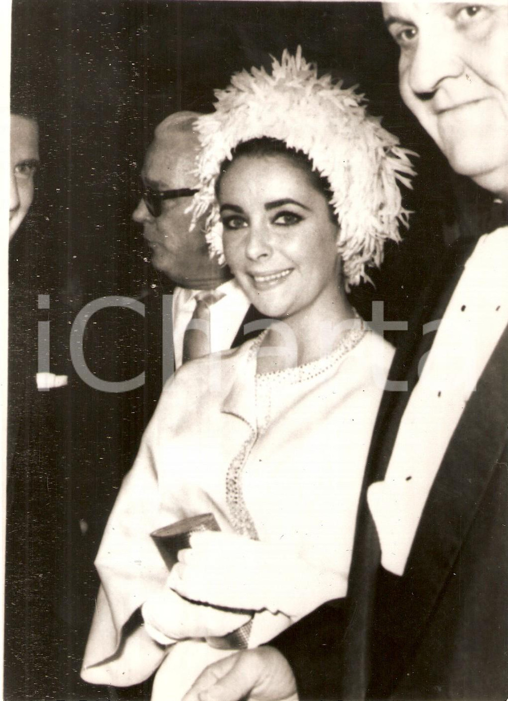 Fotografia d epoca originale 1963 LONDON  COVENT GARDEN Liz TAYLOR allo spettacolo del BOLSHOI BALLET Foto 1