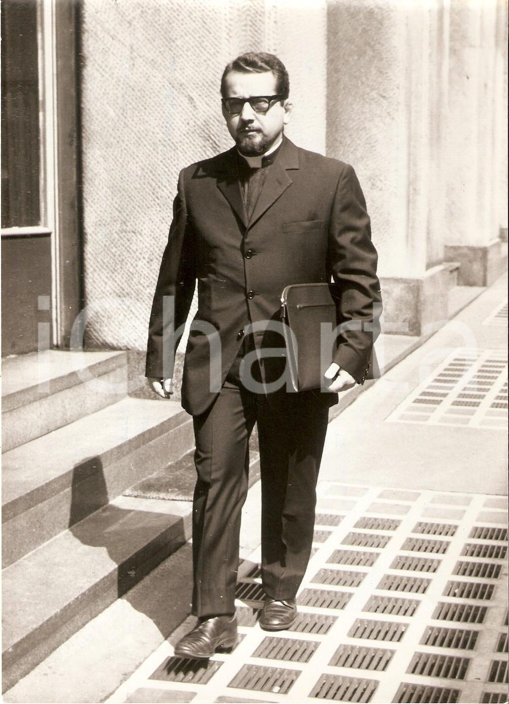 1966 DIOCESI DI MILANO Primo sacerdote in clergyman *Foto 13x18 cm