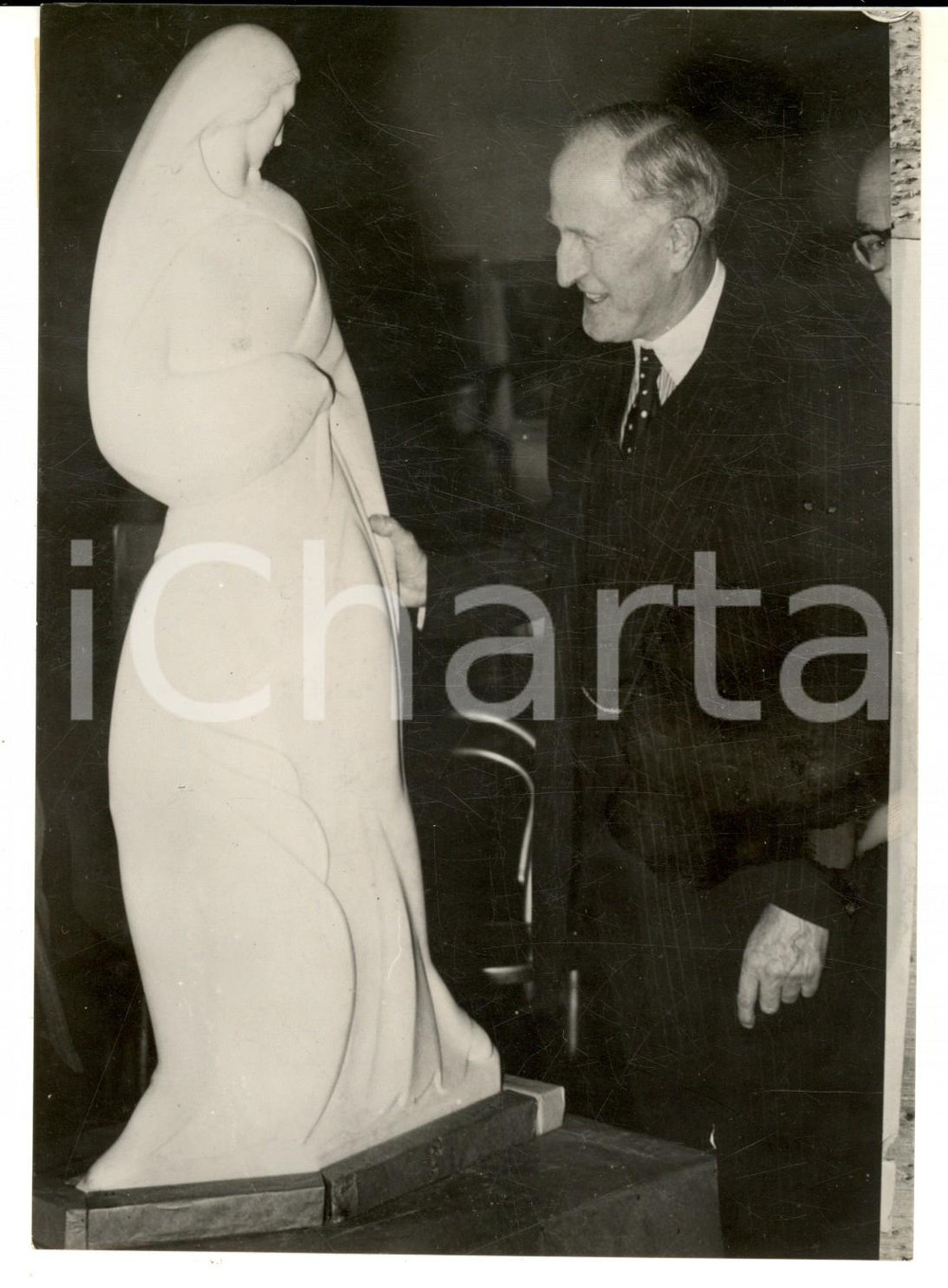 Fotografia d epoca originale 1954 DRYMEN Ritratto dell anziano James GRAHAM VI Duca di MONTROSE Foto 1