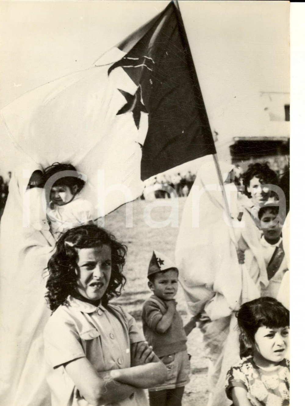 Fotografia d epoca originale 1962 BEN AKNOUM ALGERIE Djamila BOUPACHA musulmane d un rÃ©seau terroriste FLN 1