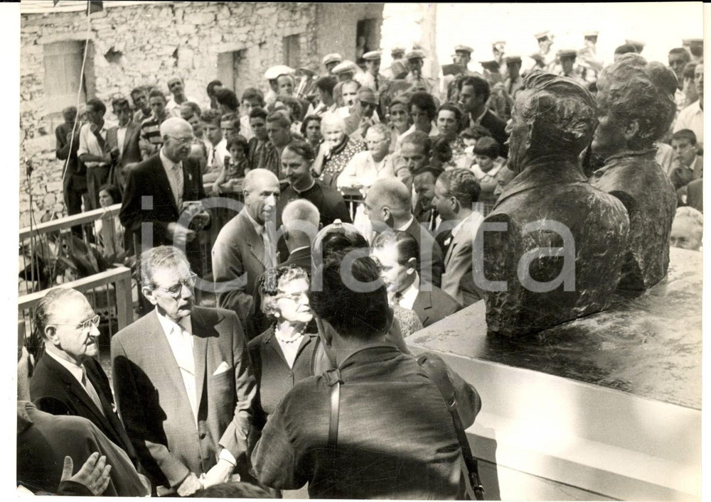 Fotografia d epoca originale 1960 SAN MARCO D URRI Joseph e Victor SATURNO al paese natio Foto 18x13 cm 1