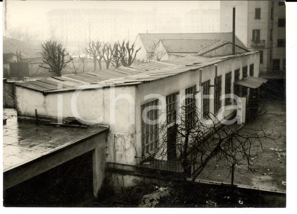 Fotografia d epoca originale 1954 MILANO Veduta stabilimento farmaceutico REINER  Scandalo stupefacenti 1