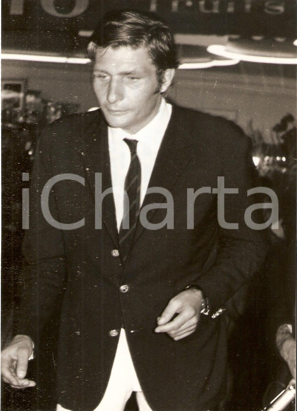 Fotografia d epoca originale 1966 LAS VEGAS Portrait of Gunther SACHS VON OPEL Playboy Foto13x18 cm 1