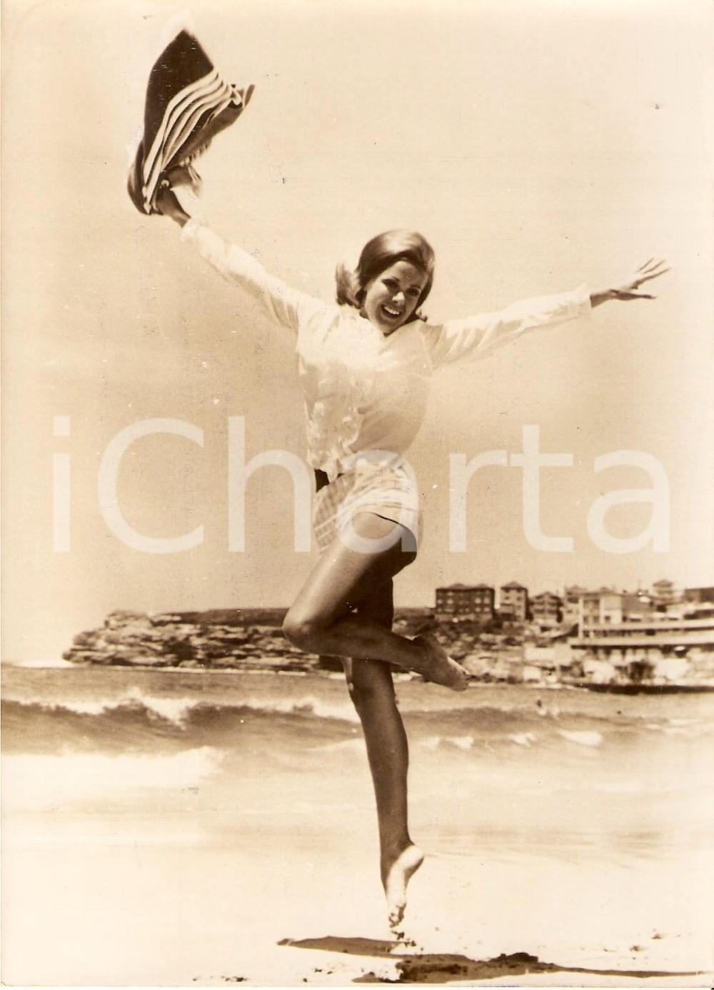 Fotografia d epoca originale 1966 SYDNEY Portrait of Sue GALLIE  MISS AUSTRALIA Foto 13x18 cm 1