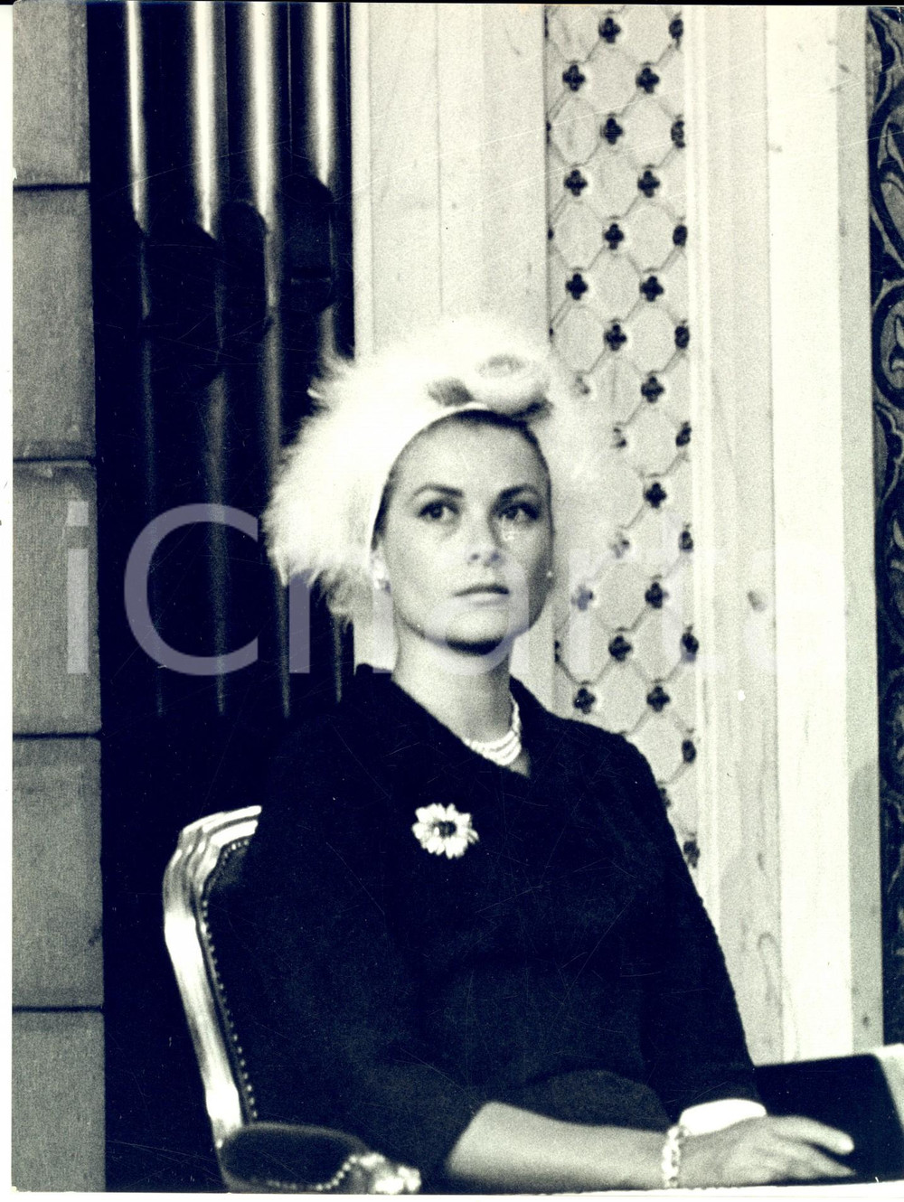 Fotografia d epoca originale 1962 MONACO Principessa Grace alle nozze di Alessandro BORGHESE Foto 18x24 1