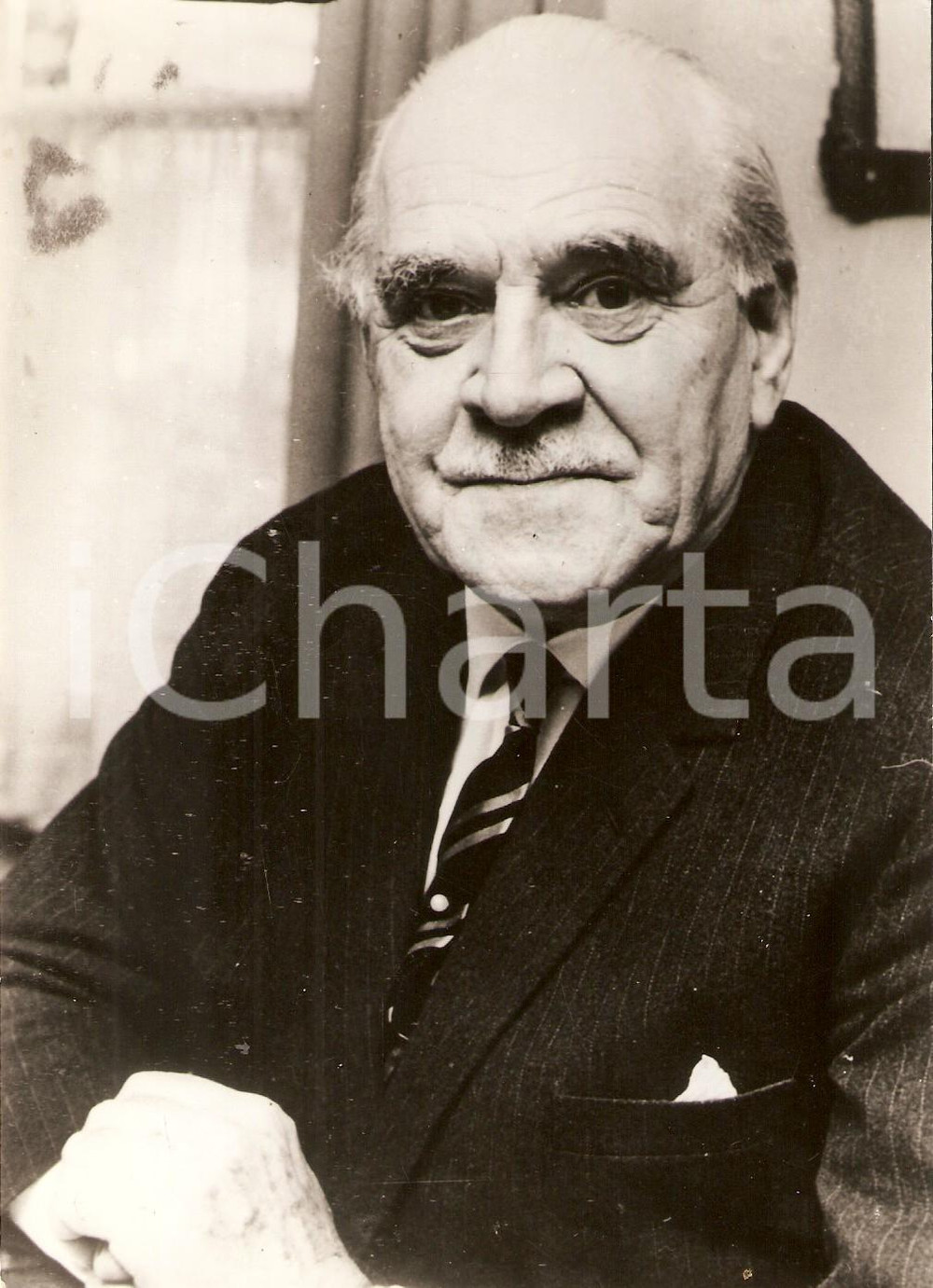 Fotografia d epoca originale 1967 PREMIO NOBEL Ritratto del chimico Ronald NORRISH Foto 13x18 cm 1