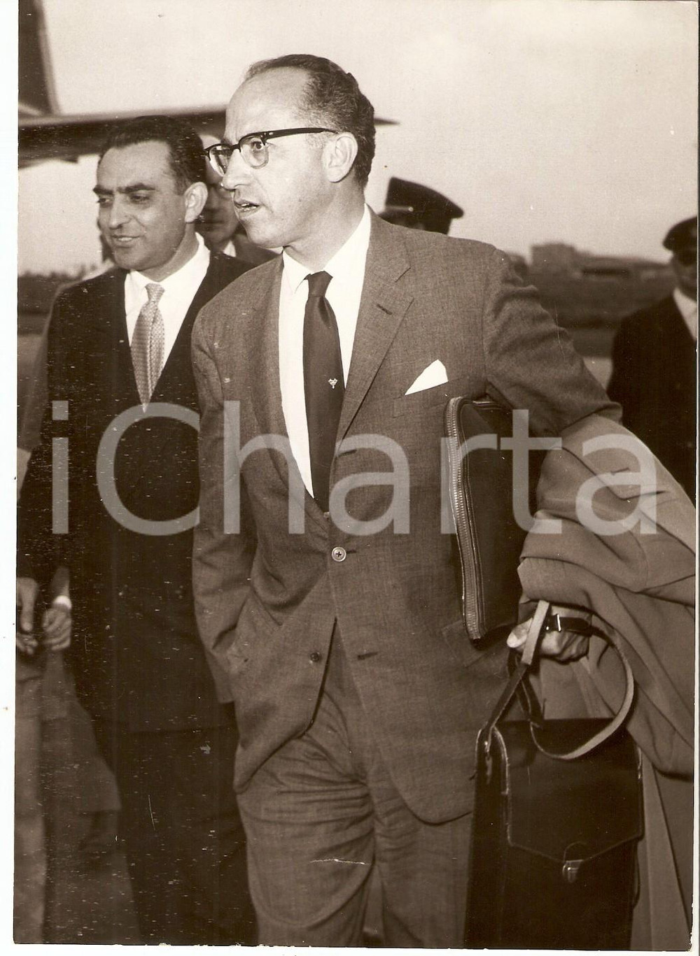Fotografia d epoca originale 1958 ROMA Jonas Edward SALK Scopritore del vaccino antipoliomelite Foto 13x18 1