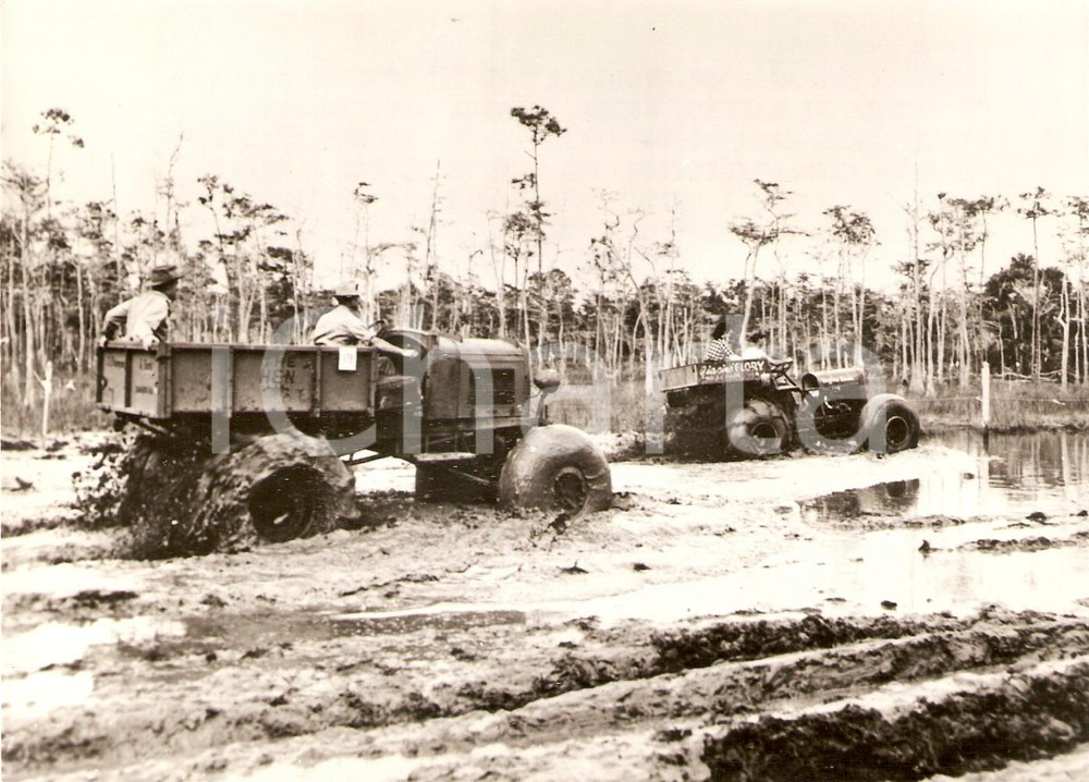 Fotografia d epoca originale 1968 NAPLES  FLORIDA USA 20Â° Swamp buggy race Foto 18x13 cm 1