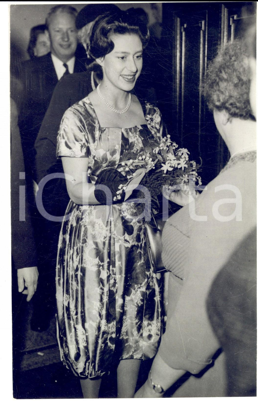 Fotografia d epoca originale 1960 LONDON Princess Margaret at 50th anniversary of Labour Exchange Photo 1