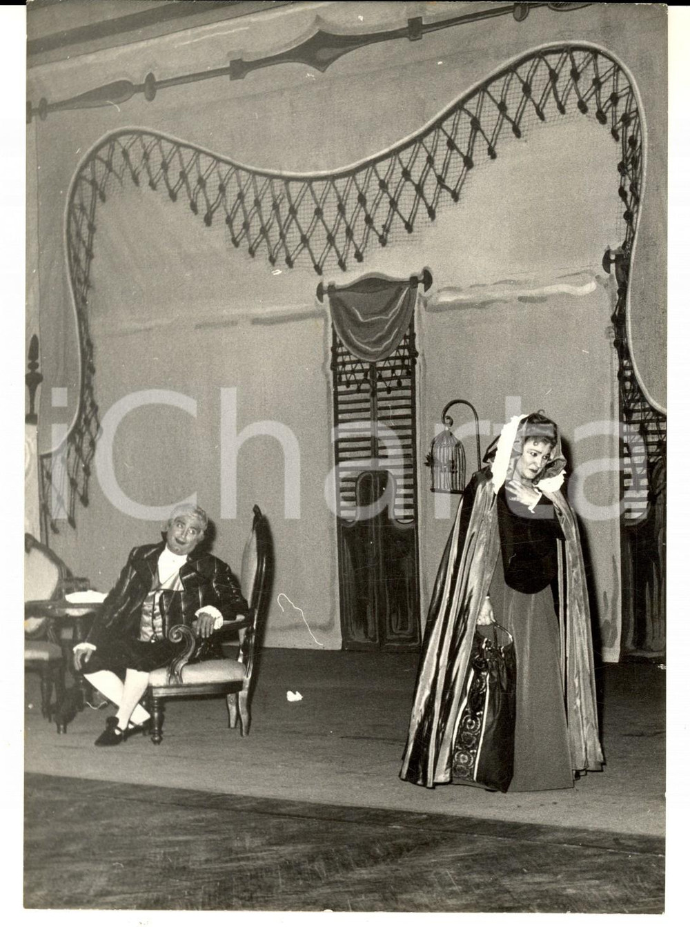 Fotografia d epoca originale 1959 NAPOLI SAN CARLO Rosetta NOLI alla prima de Il matrimonio al convento 1