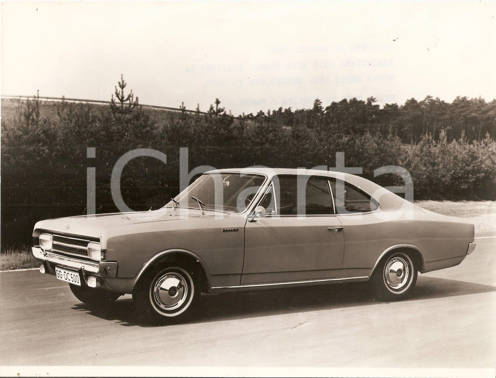 Fotografia d epoca originale 1966 SORRENTO  OPEL Rekord C presentata alla stampa italiana Foto 24x18 cm 1