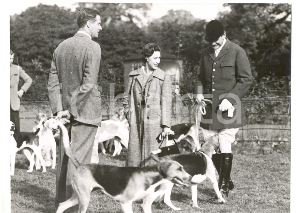 Fotografia d epoca originale 1959 HAINES HILL Princess MARGARET at the opening meet of the GARTH HUNT Photo 1
