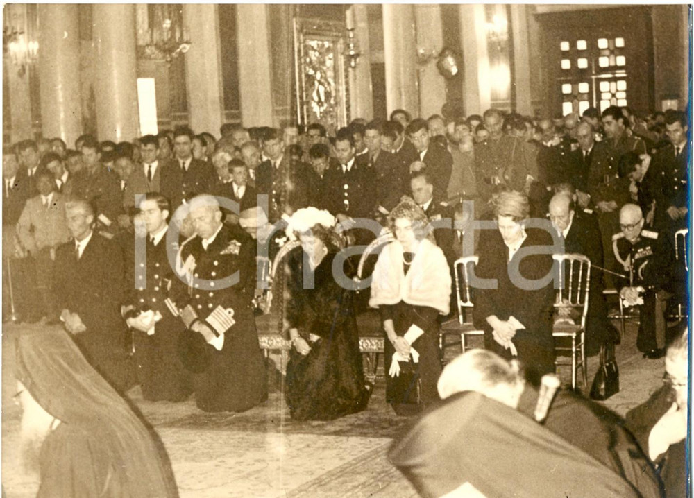 Fotografia d epoca originale 1963 ATENE Centenario Dinastia Reale Paolo I  Federica e Cristiano di Danimarca 1
