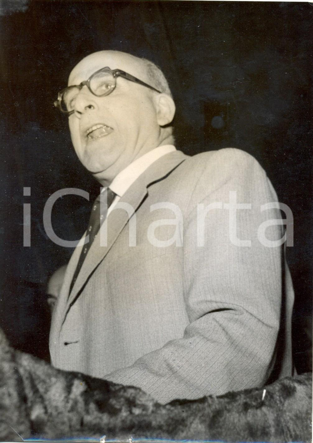 Fotografia d epoca originale 1956 ROMA Umberto TUPINI eletto nuovo sindaco dal Consiglio Comunale Foto 1