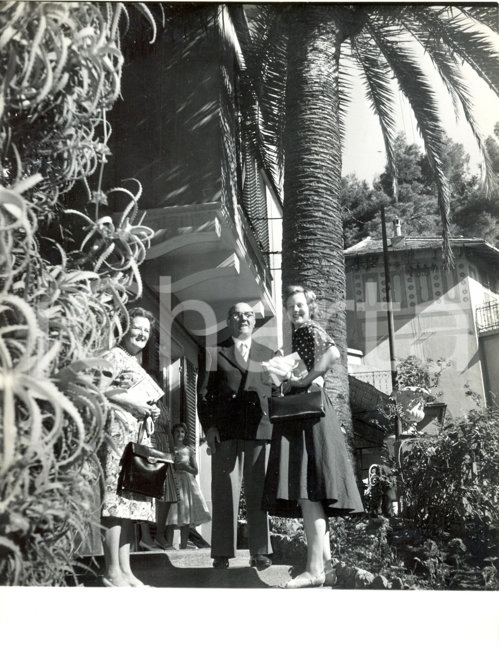 Fotografia d epoca originale 1959 PORTOFINO La principessa Margherita di Danimarca al PICCOLO HOTEL Foto 1