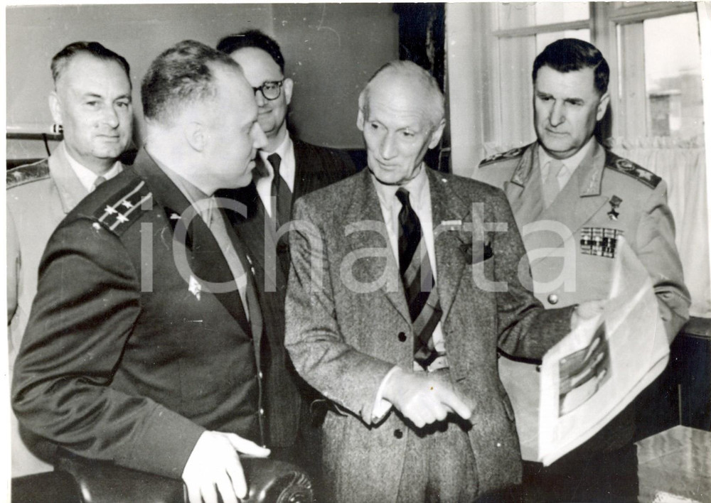 Fotografia d epoca originale 1959 MOSCOW PRAVDA Viscount MONTGOMERY Nikita KRUSCHEV Vasilij SOKOLOVSKY Photo 1