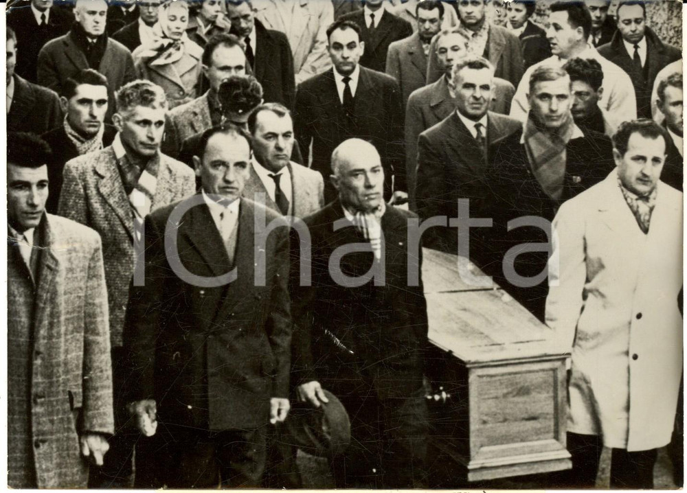 Fotografia d epoca originale 1960 LOURMARIN VAUCLUSE Funerali dello scrittore Albert CAMUS Foto 18x13 1