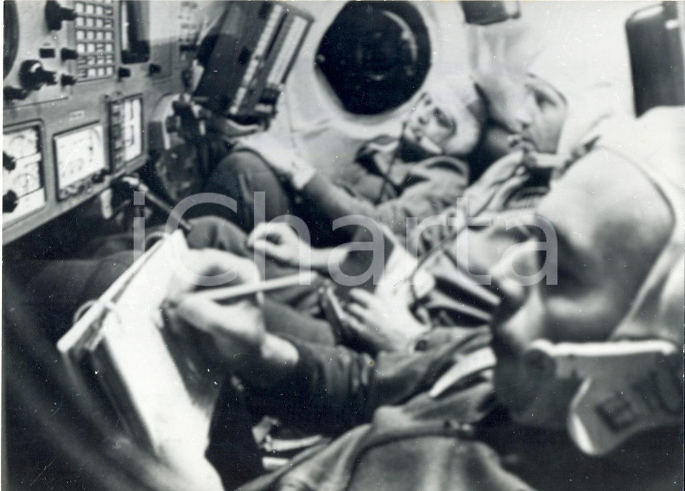 Fotografia d epoca originale 1971 SPAZIO URSS SOYUZ Vladislav VOLKOV Georgiy DOBROVOLSKY Viktor PATSAYEV 1
