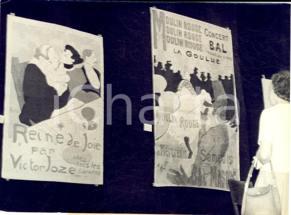 Fotografia d epoca originale 1959 PARIS GalÃ©rie CHARPENTIER  Vente d oeuvres de TOULOUSELAUTREC Photo 1
