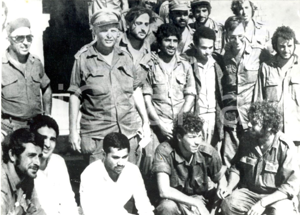 Fotografia d epoca originale 1973 SUEZ GUERRA DELLO YOM KIPPUR Medici egiziani e israeliani al lavoro insieme 1