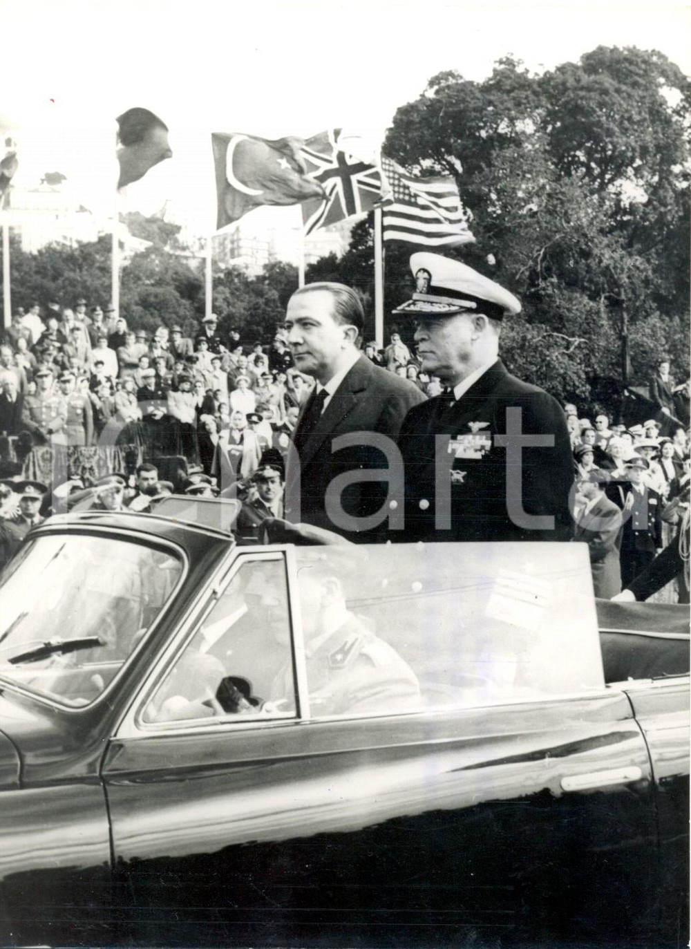 1959 NAPOLI VIA CARACCIOLO - X ANNIVERSARIO NATO - Giulio ANDREOTTI Gordon BROWN