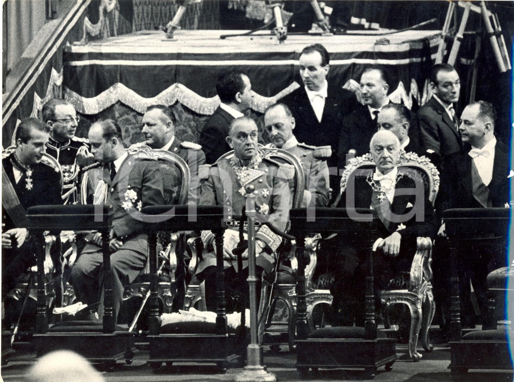 Fotografia d epoca originale 1964 ROMA Concilio Ecumenico Vaticano II  Antonio SEGNI assiste alla cerimonia 1