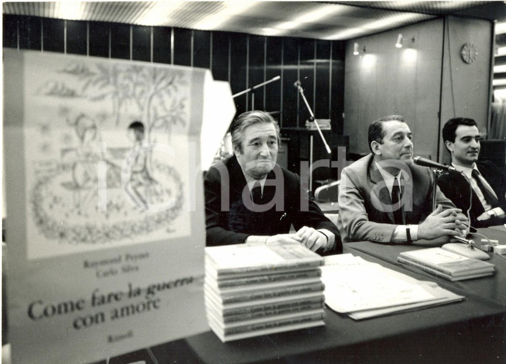 Fotografia d epoca originale 1970 Nave MICHELANGELO  Raymond PEYNET presenta Come fare la guerra con amore 1