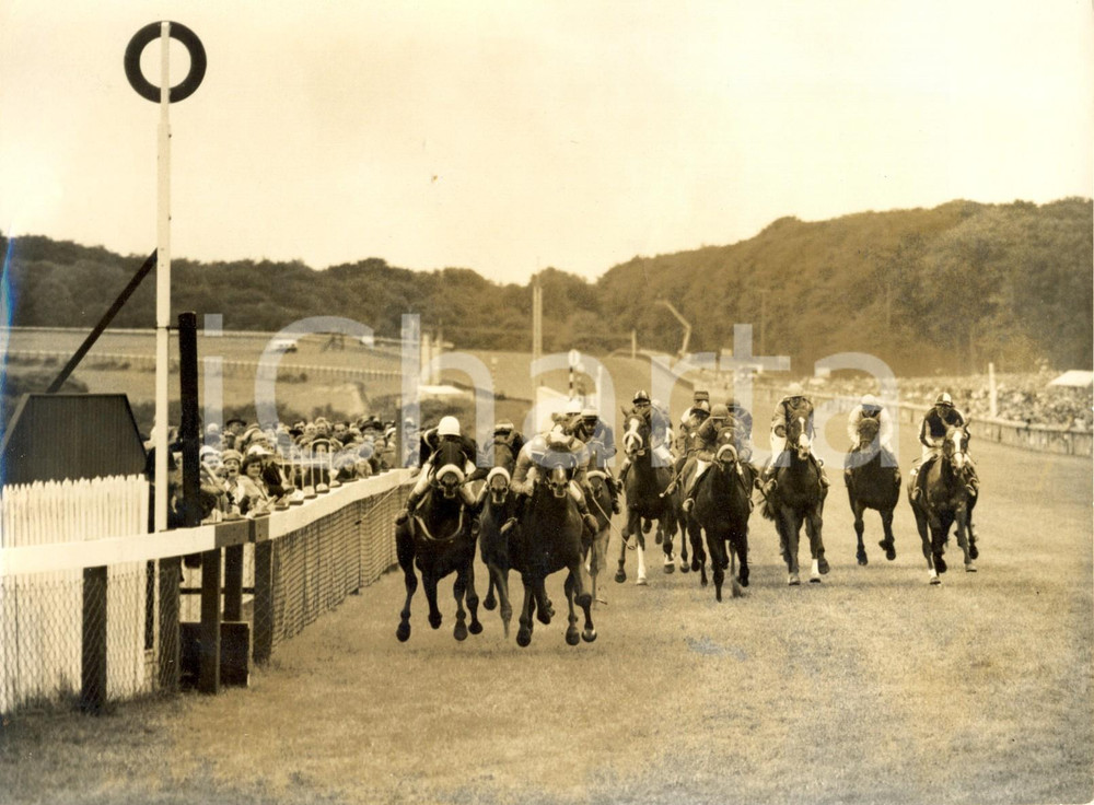 Fotografia d epoca originale 1960 GOODWOOD SUSSEX Steward s Cup  James LINDLEY wins on Monet Photo 20x15 1