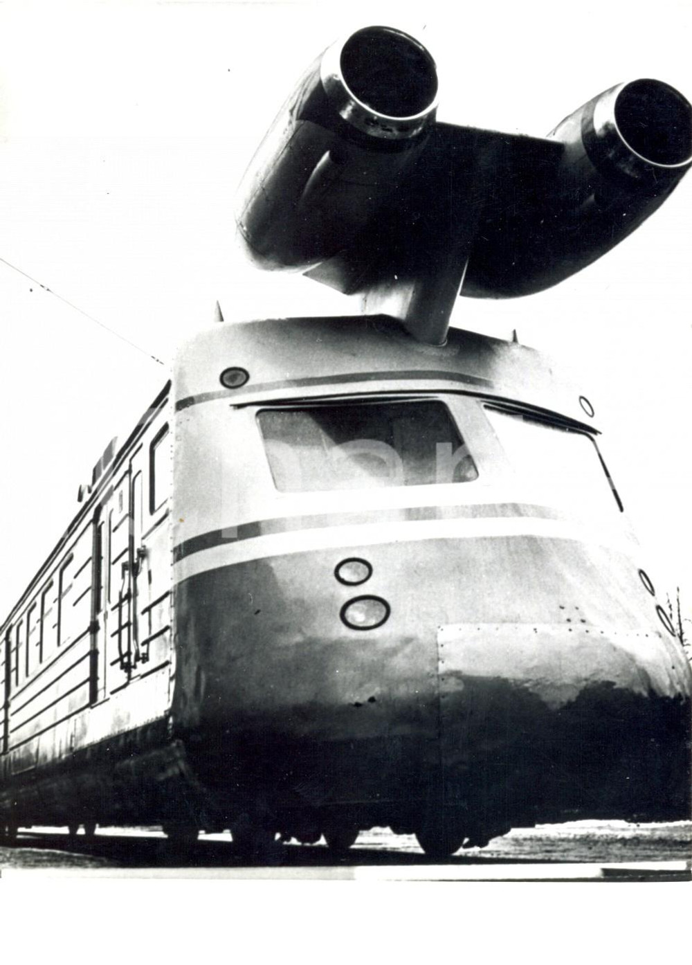 Fotografia d epoca originale 1971 URSS  Nuovo treno Jet delle ferrovie sovietiche Foto 13x18 cm 1