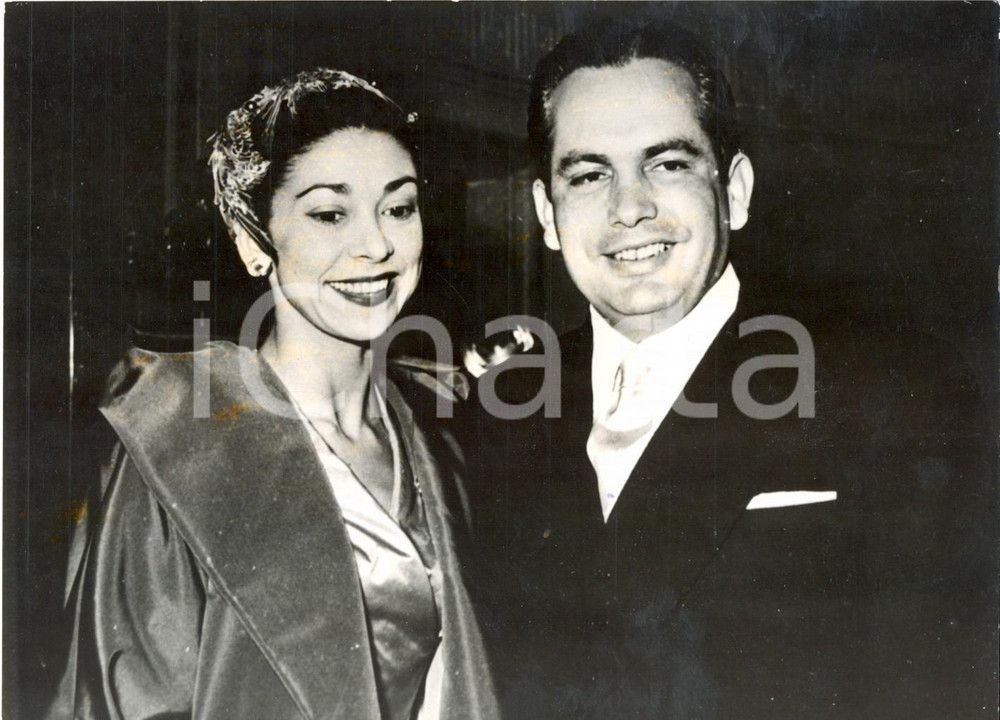 Fotografia d epoca originale 1959 GOLPE PANAMA  Ã‰toile Margot FONTEYN Roberto ARIAS prima dell arresto Foto 1