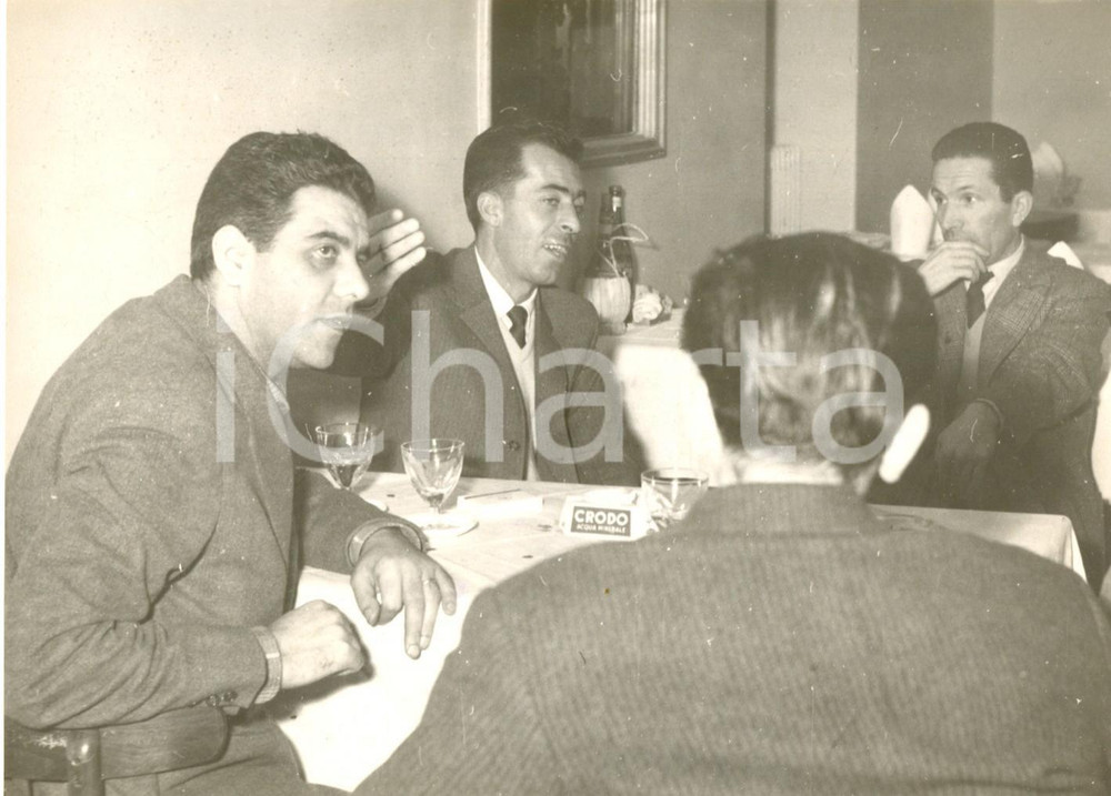 1958 GENOVA Naufragio BONITAS - Ignazio MARINI spiega la tragedia ai giornalisti