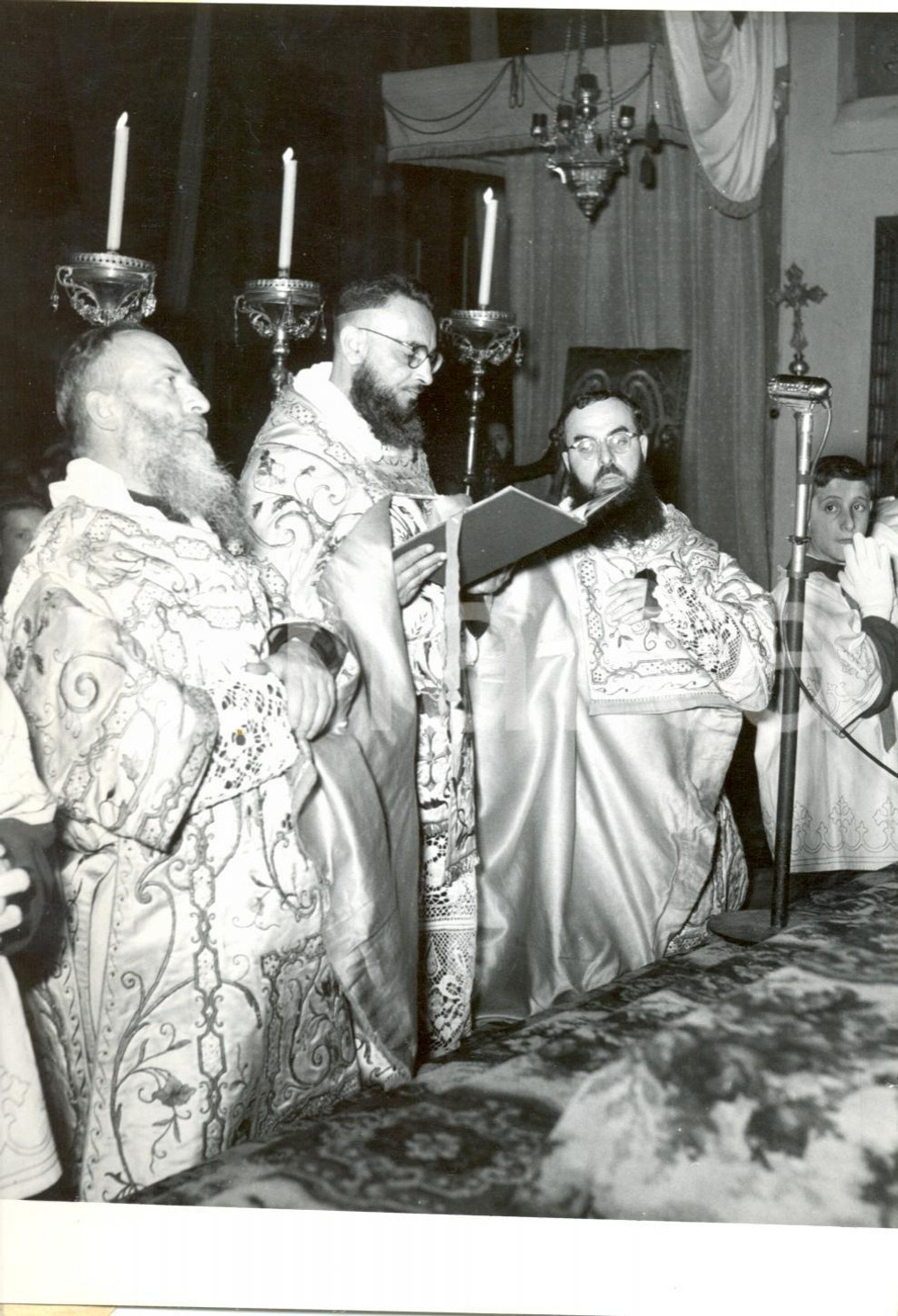 Fotografia d epoca originale 1954 DUOMO DI MILANO  Arturo COLOMBO celebra la sua prima messa Foto 13x18 1