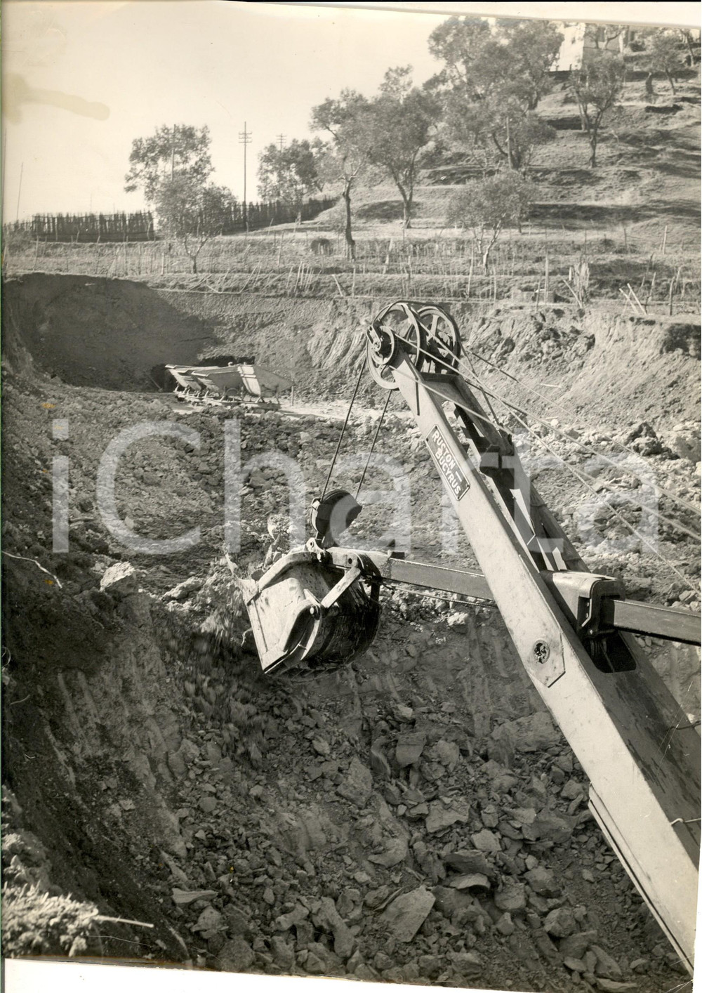 Fotografia d epoca originale 1960 ca GENOVA VOLTRI Cantiere autostrada A10 tratto GENOVASAVONA Foto 22x30 1