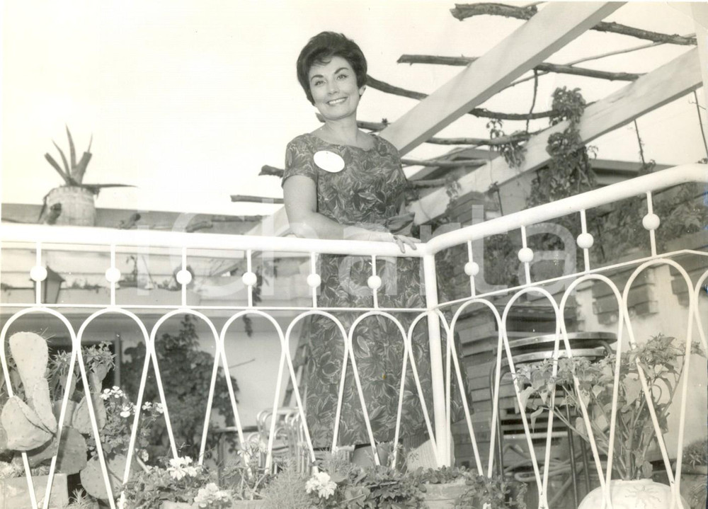 Fotografia d epoca originale 1960 ALASSIO  Concorso Lady Italia e Lady Europa  Anna POLLASTRINI Foto18x13 1