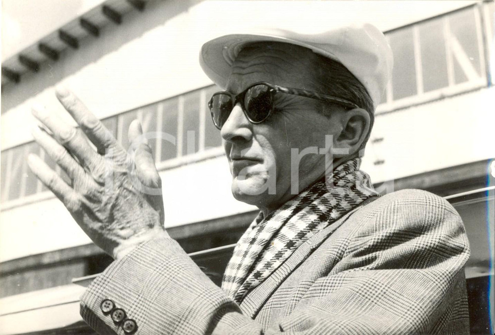 Fotografia d epoca originale 1957 PONTRESINA  Tragedia PIZ PALÃœ  Ritratto del pilota WISSEL Foto 18x13 cm 1